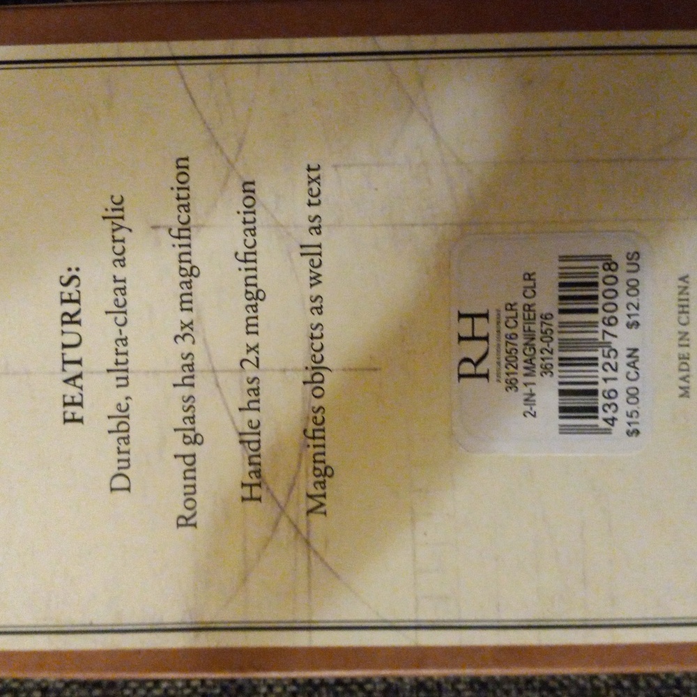 NWT Restoration Hardware Dual Magnifier - Picture 3 of 3